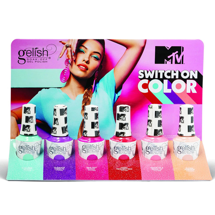 [Harmony Gelish] 2020 Switch On Color With MTV Collection 6pcs